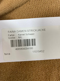 B-WARE FAINA DAMEN STRICKJACKE Gr. M/L Farbe Kamel Schwarz