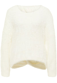 B-WARE FAINA DAMEN STRICKPULLOVER Gr. M/L Farbe Wollweiss