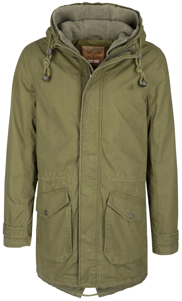 B-WARE DREIMASTER HERREN PARKA Gr. XL Farbe Oliv