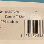 B-WARE SCHMUDDELWEDDA DAMEN T-SHIRT Gr.S Farbe Seeblau