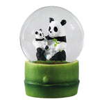 Glitzerkugel / Water Globe 9cm / Löwe/Panda/Flamino/Wolf/Eisbär