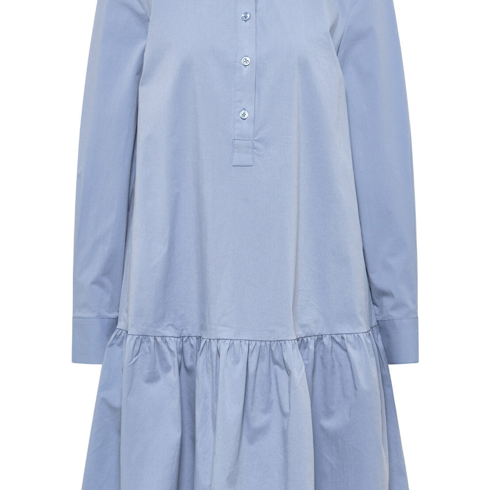 B-WARE DREIMASTER KLASSIK DAMEN KLEID Gr.S Farbe Graublau