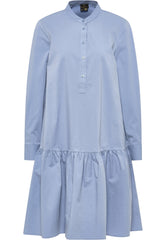 B-WARE DREIMASTER KLASSIK DAMEN KLEID Gr.S Farbe Graublau