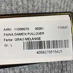 B-WARE FAINA DAMEN PULLOVER Gr. L Farbe Grau Melange