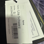 B-WARE FAINA DAMEN MANTEL GR.S FARBE LILA SCHWARZ