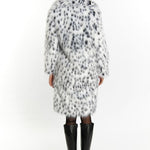 B-WARE FAINA DAMEN MANTEL GR.XS FARBE WEISS SCHWARZ