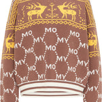 B-WARE MYMO DAMEN SWEATSHIRT Gr.XS/S Farbe Espresso Pullover