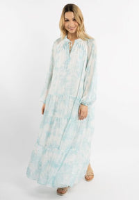 B-WARE IZIA DAMEN KLEID GR.XL FARBE AQUA