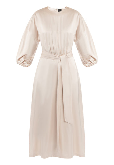 B-WARE DREIMASTER KLASSIK DAMEN KLEID Gr.L Farbe Beigerosa
