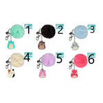 SQUISHMALLOW Schlüsselanhänger Pompon misst ca. Ø7 cm
