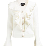 B-WARE FAINA DAMEN STRICKJACKE Gr. XS/S Farbe Wollweiss