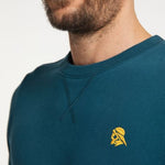 B-WARE SCHMUDDELWEDDA HERREN SWEATPULLOVER GR.M FARBE PETROL