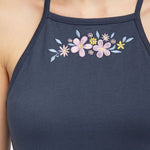 B-WARE MYMO DAMEN KLEID GR.L FARBE MARINE