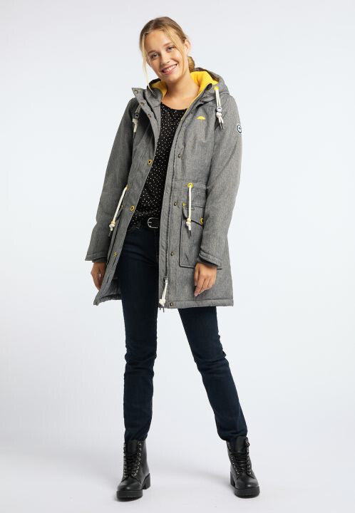 Musterware/Einzelstück …SCHMUDDELWEDDA DAMEN WINTERPARKA GR.S FARBE GRAU MELANGE