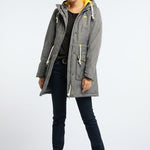 Musterware/Einzelstück …SCHMUDDELWEDDA DAMEN WINTERPARKA GR.S FARBE GRAU MELANGE