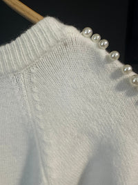 B-WARE FAINA DAMEN STRICKKLEID GR.XL/XXL FARBE WEISS
