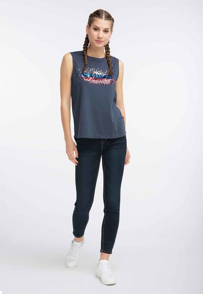B-WARE MYMO DAMEN TOP GR.M FARBE MARINE