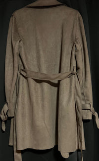 B-WARE DREIMASTER VINTAGE DAMEN MANTEL Gr.XL Farbe Taupe