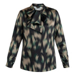 B-WARE DREIMASTER KLASSIK DAMEN LANGARMBLUSE Gr. L Farbe Schwarz Gold