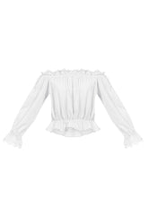 B-WARE MYMO DAMEN BLUSE Gr. S Farbe Weiss