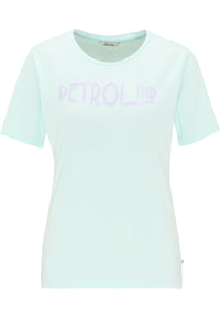 B-WARE PETROL INDUSTRIES DAMEN T-SHIRT Gr.L FARBE SOOTHING SEA