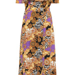 B-WARE FAINA DAMEN KLEID Gr. L Farbe Orange Melange