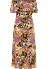 B-WARE FAINA DAMEN KLEID Gr. L Farbe Orange Melange