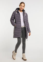 B-WARE SCHMUDDELWEDDA DAMEN MANTEL GR.L FARBE DUNKLE PFLAUME