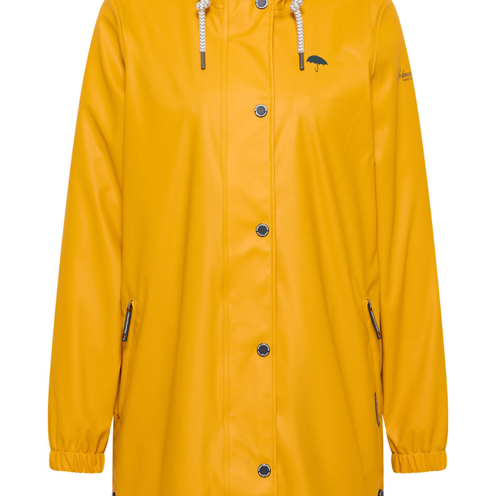 B-WARE Schmuddelwedda Damen Regenmantel Gr. S Farbe Senf