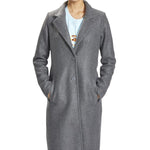 B-WARE MYMO DAMEN MANTEL GR.M FARBE GRAU MELANGE