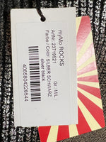 B-WARE myMo Strickpullover nolie Gr.M/L Farbe Silber Schwarz