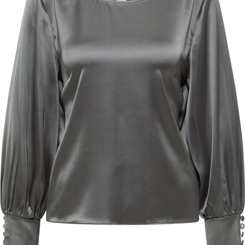 B-WARE FAINA DAMEN BLUSE Gr. S Farbe Grau