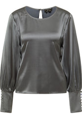 B-WARE FAINA DAMEN BLUSE Gr. S Farbe Grau