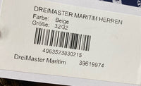 B-WARE DREIMASTER MARITIM HERREN CHINO Gr.32/32 Farbe Beige