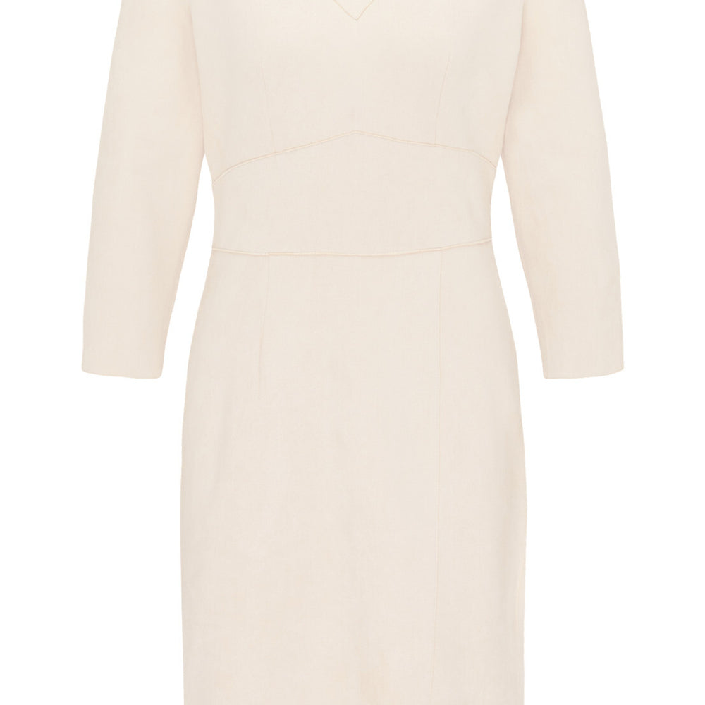 B-WARE USHA FESTIVAL DAMEN KLEID Gr.S Farbe SAND