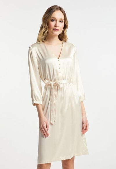 B-WARE DREIMASTER KLASSIK DAMEN SOMMERKLEID GR.M FARBE CHAMPAGNER
