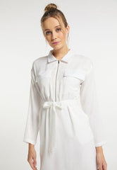 B-WARE DREIMASTER VINTAGE DAMEN KLEID GR.L FARBE WEISS