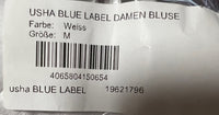 B-WARE USHA BLUE LABEL DAMEN BLUSE Gr.M Farbe Weiss