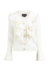 B-WARE FAINA DAMEN STRICKJACKE Gr. M/L Farbe Wollweiss