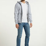 B-WARE DREIMASTER MARITIM HERREN SWEATSHIRT GR.M FARBE GRAU MELANGE