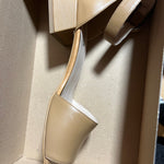 B-WARE usha WHITE LABEL Damen Leder Sandaletten Gr. 40 Farbe Beige