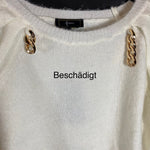 B-WARE FAINA DAMEN STRICKJACKE / Pullover Gr. M/L Farbe Weiss