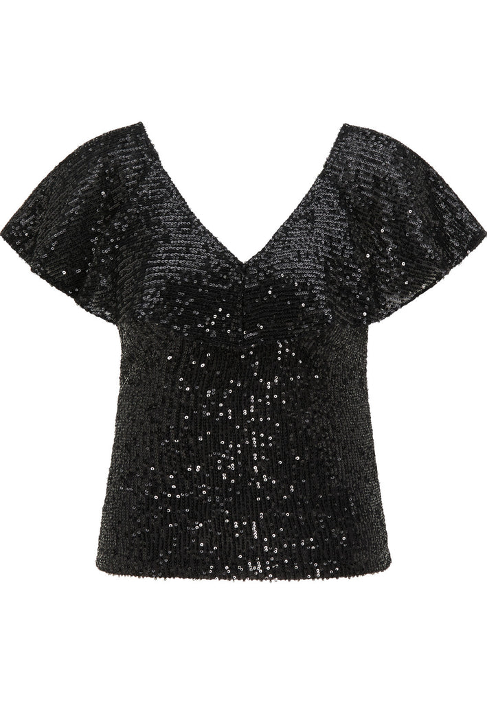 B-WARE FAINA DAMEN TOP Gr. M Farbe Schwarz