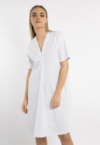 B-WARE DREIMASTER KLASSIK DAMEN KLEID Gr.XL FARBE WEISS
