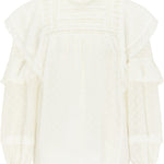 B-WARE MYMO ROCKS DAMEN BLUSE GRÖSSE L Farbe Weiss