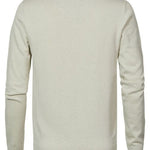 B-WARE PETROL INDUSTRIES HERREN PULLOVER Gr.S FARBE ANTIQUE WHITE MELEE