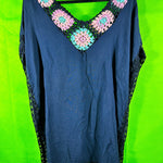 B-WARE USHA FESTIVAL DAMEN TOP Gr. XS/S Farbe Marine Mehrfarbig