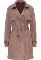 B-WARE DREIMASTER VINTAGE DAMEN MANTEL Gr.XL Farbe Taupe