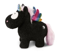 Nici 48410 schwarzes Einhorn Rainbow Yin & Yang 32cm stehend Plüsch Kuscheltier
