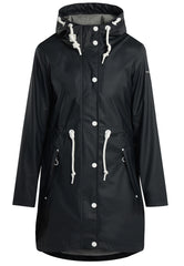 B-WARE DreiMaster Maritim Damen Regenmantel Gr. S Farbe Dunkelmarine